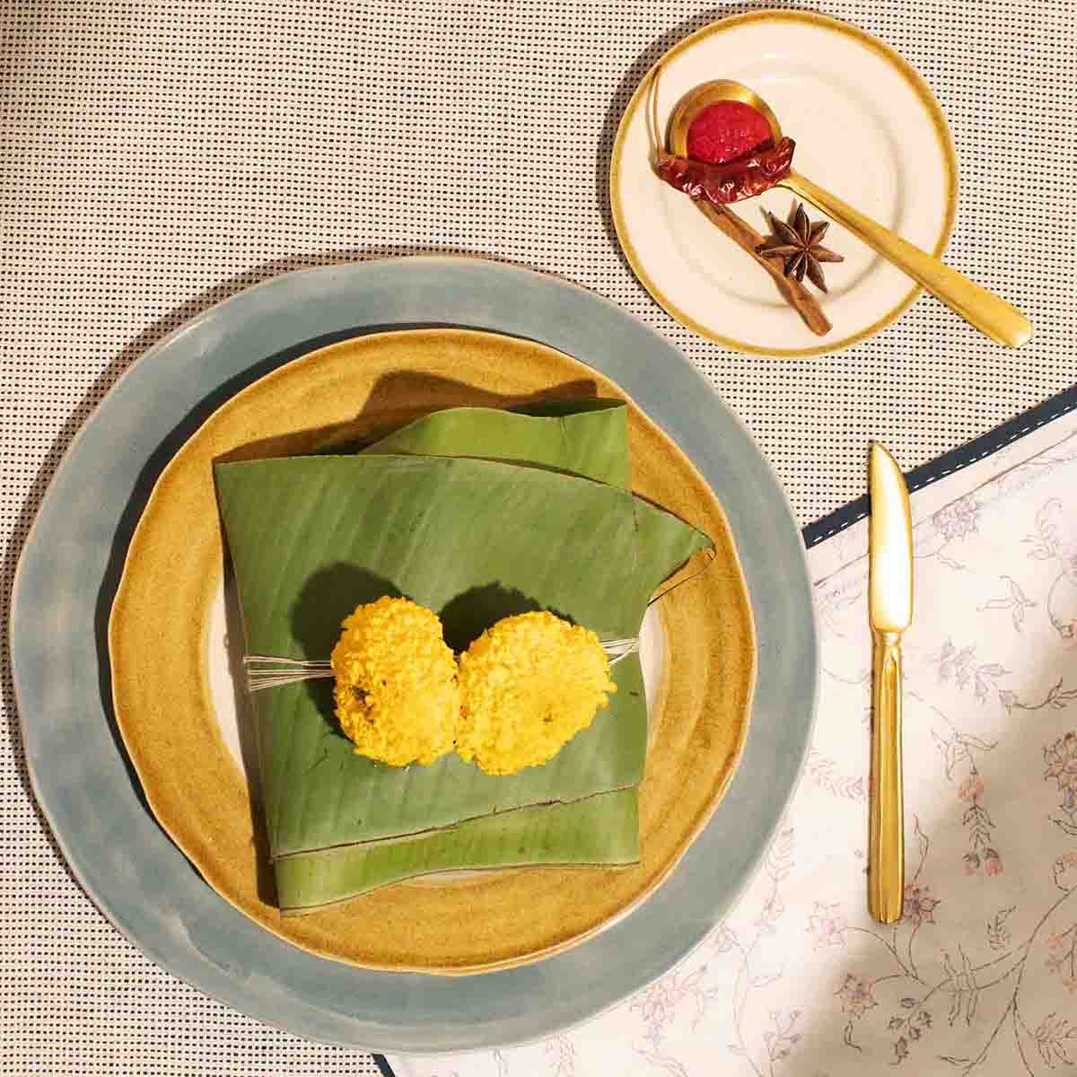 Golden Graze Brass Butter Knife