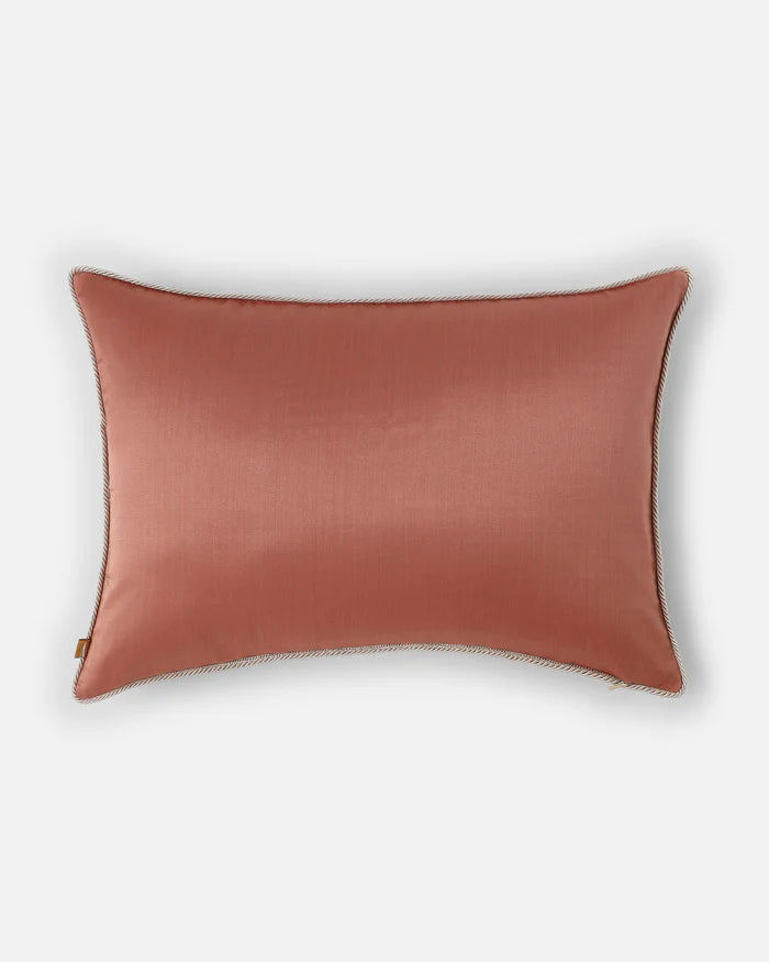 Solid burnished-copper silk reverse — back view