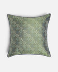 Sage Green Ikat Silk Pillow