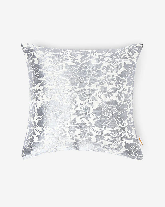 Silver Brocade Cushion