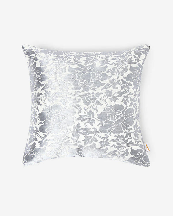 Silver Brocade Cushion