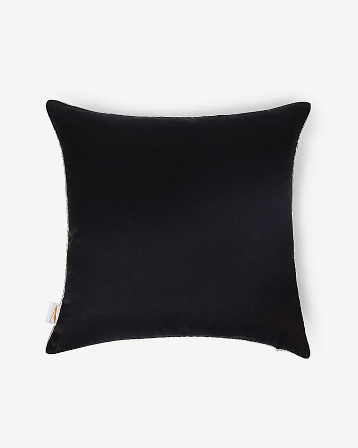 SILVER BROCADE PILLOW