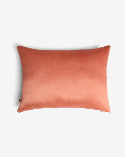 CORAL SILK PALM PILLOW