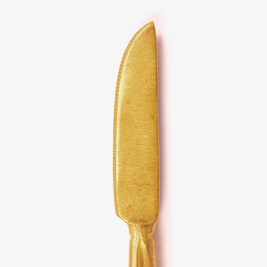 Golden Graze Brass Butter Knife