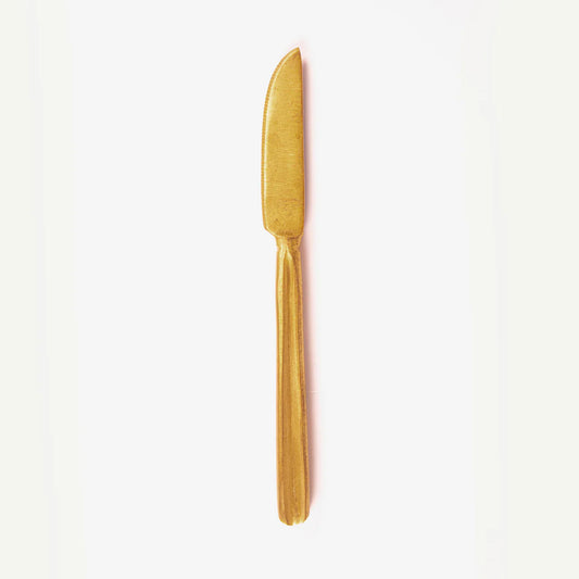 Golden Graze Brass Butter Knife