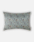 Bel & Burnished Copper: Botanical Silk Cushion