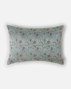 Bel & Burnished Copper: Botanical Silk Cushion