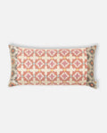 Blush Diamond Ikat Lumbar Pillow