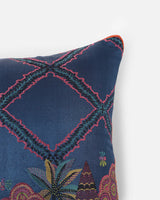 Detail of zari woven into the Banarasi Gyasar silk, not printed