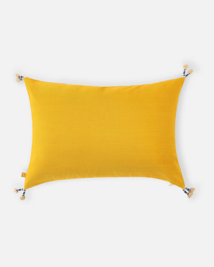 Reverse in solid marigold-yellow cotton