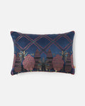 Midnight Garden Banarasi Lumbar Pillow