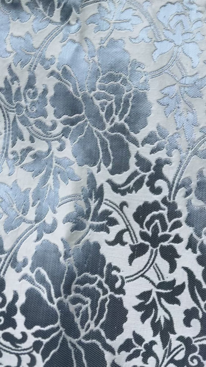 Silver Brocade Cushion